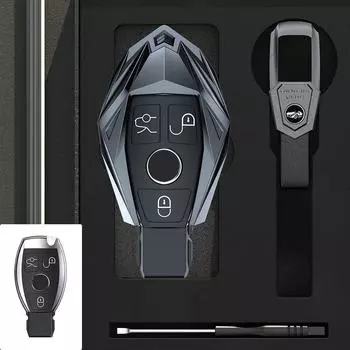 Чехол для автомобильного ключа из авиационного цинкового сплава для Mercedes Benz W203 W204 W212 C180 GLK300 CLS CLK CLA SLK CSE Class Accessories Fob