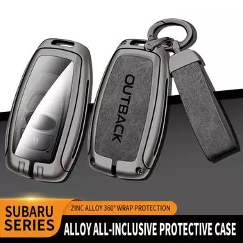 Чехол для автомобильного ключа из цинкового сплава для Subaru Outback, защитная пленка с дистанционным управлением для Subaru Outback, держатель для ключей, автомобильные аксессуары