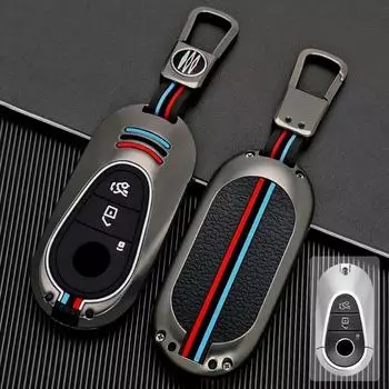 Чехол для автомобильного ключа из цинкового сплава + силикона для Mercedes Benz CS Class W206 W223 S350 C260 C300 S400 S450 S500 2022 2023 2024
