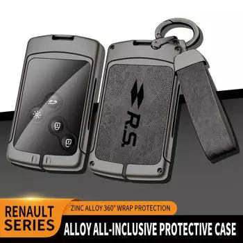 Чехол для автомобильного ключа из цинкового сплава для Renault Duster Captur Clio Logan Megane 1 2 3 Koleos Scenic для Renault RS брелок для ключей