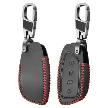 Чехол для автомобильного ключа из искусственной кожи для Haval H-DOG H6 H2 M6 Cool Dog Plus Owl Dragon MAX H9 F7 F7X F7H H8 H3 H4 H1 H5 H7 F5 M4 чёрный
