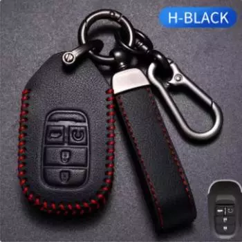 Чехол для автомобильного ключа из кожи Oli для Honda Civic Accord HR-V CR-V CRV 2022 2023 4 кнопки держатель для автомобильного ключа аксессуары для автомобиля коричневый