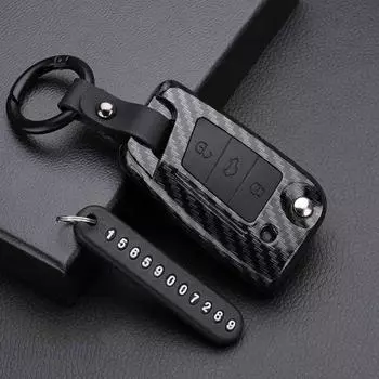 Чехол для автомобильного ключа из силикона ABS для Volkswagen VW Polo Golf 7 MK7 Tiguan Passat для Skoda Octavia Kodiaq Karoq для Seat Ateca Leon