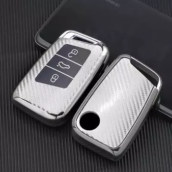 Чехол для автомобильного ключа из ТПУ для VW Volkswagen Passat B8 Tiguan Magotan Golf для Skoda Kodiaq Superb A7, аксессуары без ключа key case красный