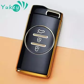 Чехол для автомобильного ключа из ТПУ для Chery Tiggo 8 Arrizo 5 Pro Gx 5x eQ7 Chery Tiggo 7 Pro 2020, аксессуары чёрный