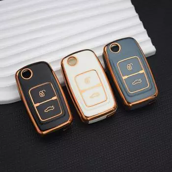Чехол для автомобильного ключа из ТПУ с дистанционным управлением, брелок для Chery Tiggo A5 A1 E5 A3 Fulwin Cowin, пасхальные модели 2009, защитный чехол Style A Key Case белый