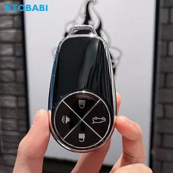 Чехол для автомобильного ключа из ТПУ, смарт-брелок с дистанционным управлением, чехол, держатель для ключей, автоаксессуары для Nio ES8 ES6 EC6 2019 2020 2021 2022 2023
