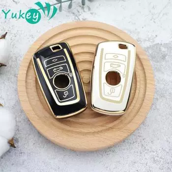 Чехол для автомобильного ключа из ТПУ для BMW 1 3 5 7 серии F10 F20 F30 F34 F11 F15 F16 F25 F31 M3 M4 E34 X1 X3 X4 X5 X6 Аксессуары чёрный