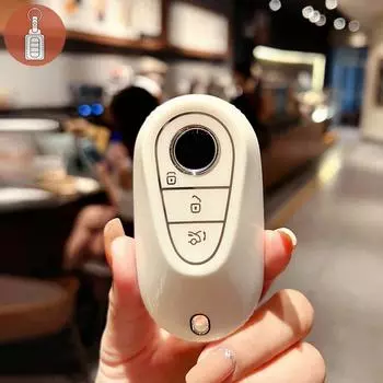 Чехол для автомобильного ключа из ТПУ для Mercedes Benz S400L S450/S500 Maybach S480 чёрный