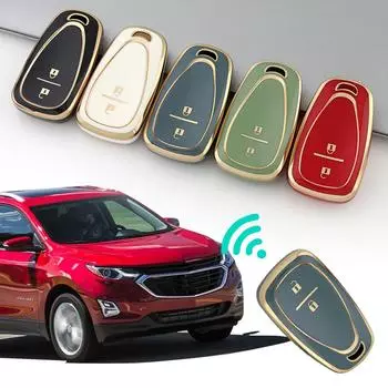 Чехол для автомобильного ключа из ТПУ для Chevrolet Malibu Blazer Traverse Seeker Onix Equino Volt Bolt Trax Orlando Cruze Spark Sonic Camaro #468411 3 Button серый