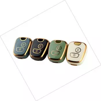 Чехол для автомобильного ключа из ТПУ с 2 кнопками для Peugeot 106 107 206 207 307 для Citroen C1 C2 C3 C4 XSARA PICASSO для Toyota AYGO Protector