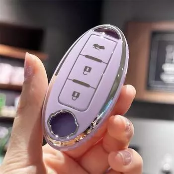 Чехол для автомобильного ключа из ТПУ для Nissan Altima X-TRAIL Bluebird SYLPHY MURANO GTR QX80 QX50 Аксессуары для чехлов для ключей Nissan чёрный