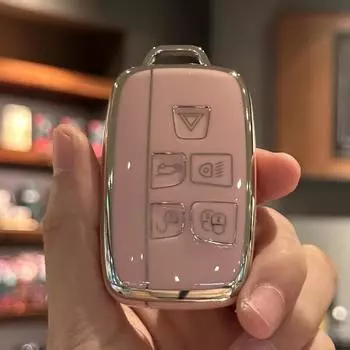 Чехол для автомобильного ключа из ТПУ, чехол для брелока для Land Rover Evoque Velar Sport Discovery Freelander2 LR4 Sport и Jaguar чёрный