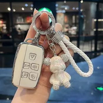 Чехол для автомобильного ключа из ТПУ для Land Rover Sport Evoque Range Rover Velar Discovery 5 Jaguar XE XF E-Pace F-Pace A9 A8 X8 XJ XFL XJL