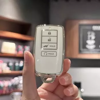 Чехол для автомобильного ключа из ТПУ, чехол-брелок для Honda Acura RLX RDX MDX ILX TLX PLX NSX, смарт-ключ с дистанционным управлением чёрный
