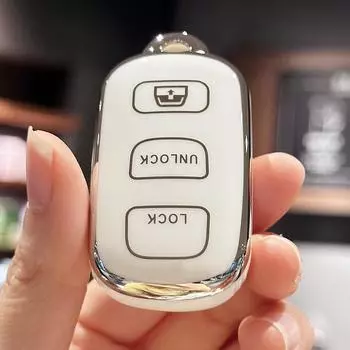 Чехол для автомобильного ключа из ТПУ для Toyota 4Runner 1999-2009, Toyota Sequoia 2001-2008, HYQ12BBX, HYQ12BAN, HYQ1512Y чёрный