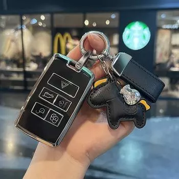 Чехол для автомобильного ключа из ТПУ, чехол-брелок для Land Rover Range Rover Sport Evoque Freelander Velar Discovery 4 для гитары Jaguar XE XJ XF
