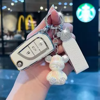 Чехол для автомобильного ключа из ТПУ для Toyota Hilux Corolla Avensis Prado Fortuner RAV4 CHR Auris Reiz Verso Yaris Aygo Shell Accessories