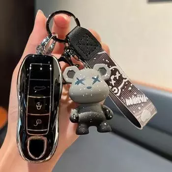 Чехол для автомобильного ключа из ТПУ, защитный чехол для Porsche 718 Cayenne Cayman Panamera 958 911 996 Boxster Macan 997 944 924 971 9YA