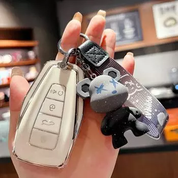Чехол для автомобильного ключа из ТПУ для Geely Coolray X7 EX7 X6 Geometry C Emgrand Global Kulrey Hawk GX7 Okavango NL3 SUV GT GC9