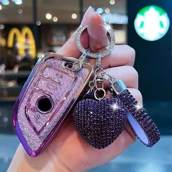 Чехол для автомобильного ключа из ТПУ, чехол-брелок для BMW 1 3 5 серии F30 F20 F21 F31 F32 F34 F07 F10 X1 X3 G01 X4 G02 X5 F15 F16 M3 M4 и т. д.