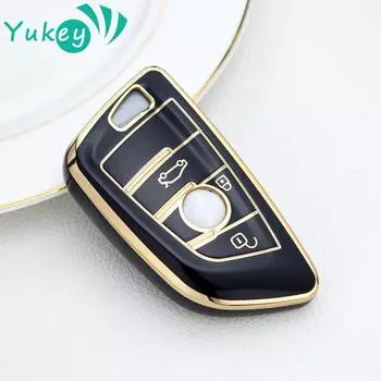 Чехол для автомобильного ключа из ТПУ, сумка для Bmw F20 G20 G30 X1 X3 X4 X5 G05 X6 X7 G11 F15 F16 G01 G02 F48, держатель, чехол, аксессуары чёрный