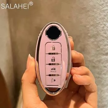 Чехол для автомобильного ключа из ТПУ с 4 кнопками для Nissan Versa Maxima Altima Rogue Armada Sentra Murano для Infiniti FX35 QX60 Аксессуары