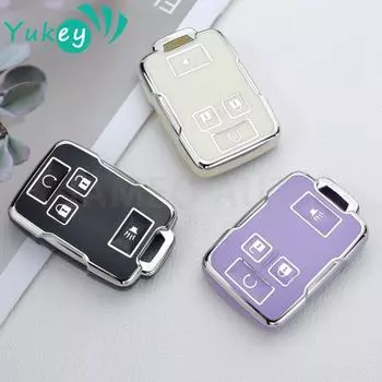 Чехол для автомобильного ключа из ТПУ, защитный чехол для Chevrolet Chevrolet LT Silverado GMC Canyon Sle Sierra 3500HD 2016-2018 чёрный