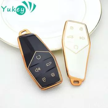 Чехол для автомобильного ключа из ТПУ, сумка с полным покрытием для MG ONE 2022 2023 2024, бесключевой доступ, умный пульт дистанционного управления, защитный чехол для ключа, аксессуары чёрный