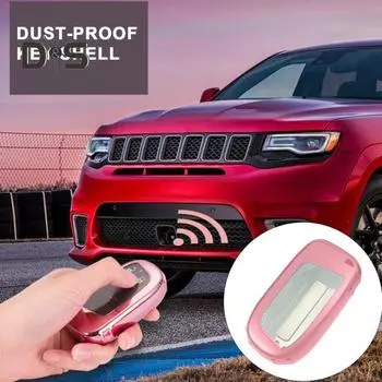 Чехол для автомобильного ключа из ТПУ, водонепроницаемый пыленепроницаемый, портативный, легкий, автомобильный чехол для ключей, защитная оболочка, автоаксессуары для Jeep для Fiat синий