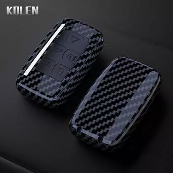 Чехол для автомобильного ключа из углеродного волокна ABS для Land Rover Range Rover Sport Evoque Freelander Velar Discovery 4 Jaguar XE XJ XF Guitar