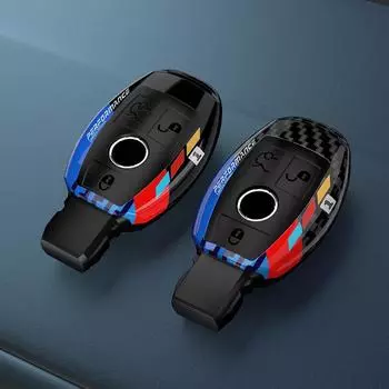 Чехол для автомобильного ключа из углеродного волокна с граффити для Mercedes Benz CLS CLA CLK G GL R SLK AMG ABC CL SM Class Cover Shell Accessories