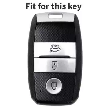 Чехол для автомобильного ключа Kia K2 KX Rio Sorento K4 Cerato Forte Picanto Stonic Carnival Niro Morning Picanto Elantra Verna Sportage чёрный
