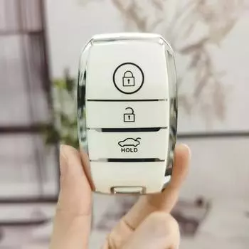 Чехол для автомобильного ключа Kia K2 KX Rio Sorento K4 Cerato Forte Picanto Stonic Carnival Niro Morning Picanto Elantra Verna Sportage фиолетовый