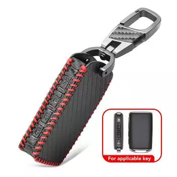 Чехол для автомобильного ключа, кожаный защитный чехол для Mazda 3 Axela 2020 BP, аксессуары CX-30 2020 2021 чёрный