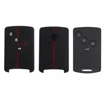 Чехол для автомобильного ключа Renault Duster Kaptur Clio Captur Logan Megane 2 3 Laguna Fluence Zoe Koleos Scenic Danilo Nema 1 pcs красный