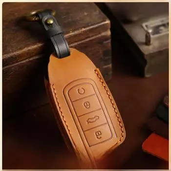 Чехол для автомобильного ключа ручной работы для Chery Tiggo, Omenda 8PLUS, Little Ant, Arrizo чёрный