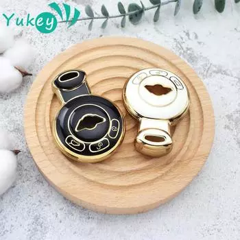 Чехол для автомобильного ключа с 3 кнопками из ТПУ, смарт-карта, чехол для BMW Mini Cooper R56 2007-2014, защитный чехол-брелок чёрный