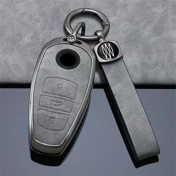 Чехол для автомобильного ключа с 3 кнопками, сумка для ключей для Vw Touareg, автомобильный стиль L2032, бесключевой доступ, умные аксессуары, брелок для автомобиля серый