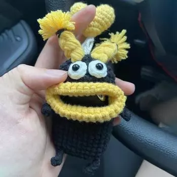 Чехол для автомобильного ключа с большим ртом, мультяшный универсальный чехол для дистанционного ключа, забавная защитная сумка для ключей, забавные подарки для женщин