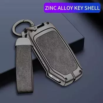 Чехол для автомобильного ключа с кнопкой 3/4 для Kia GT Line Forte Seltos K3 K5 Sportage Ceed Soul из цинкового сплава с дистанционным управлением белый