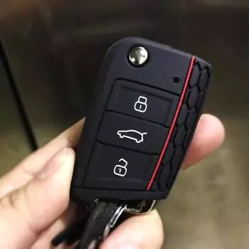 Чехол для автомобильного ключа, силиконовый чехол для VW Golf 7 MK7 VII Tiguan Polo Skoda Octavia A7 Kodiaq Seat Ateca