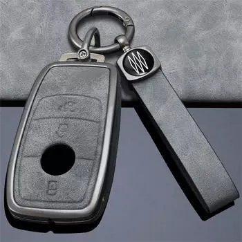 Чехол для автомобильного ключа, сумка для ключей для Mercedes Benz ACES Class W221 W177 W205 W213, держатель для автомобильного стайлинга, брелок, аксессуары серый