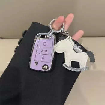 Чехол для автомобильного ключа TPU с полным покрытием для VW Volkswagen MK7 Golf 7 Tiguan MK2 FR 2 Ibiza для Skoda Octavia Seat Leon Altea