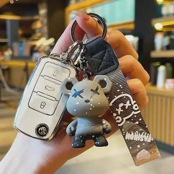 Чехол для автомобильного ключа Volkswagen Santana для Sagitar, Lavida, Tiguan, Bora, Polo, Golf — Tanyue, Tuyue Shell Volkswagen C model single shell чёрный