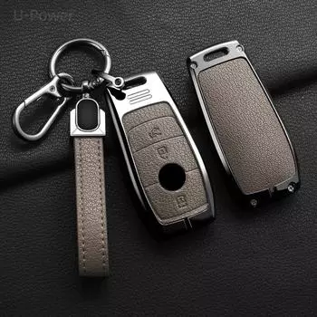 Чехол для автомобильного ключа в стиле сплава, чехол-брелок для Mercedes-Benz A220 E63S AMG E-Class GLE 350 4MATIC E300 E400 E43 W213 2019-2020 гг.