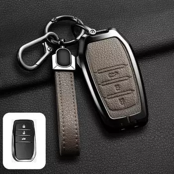Чехол для автомобильного ключа в стиле сплава, чехол-брелок для Toyota CHR Hilux Fortuner Land Cruiser 200 Camry Corolla Crown RAV4 Highland