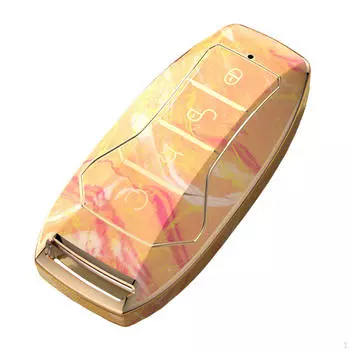 Чехол для автомобильного ключа, защитный аксессуар премиум-класса для Song Plusdmi Tang Dmi жёлтый