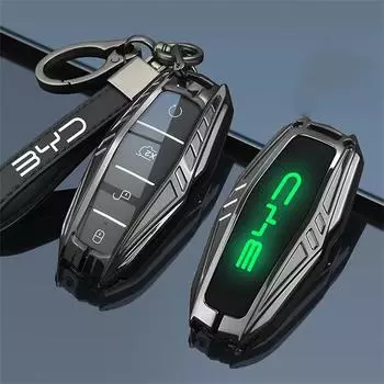 Чехол для автомобильного ключа, защитный чехол для BYD Tang EV600 Han EV Yuan ATTO 3 Song PLUS Pro MAX DMI Qin Seal, аксессуар в виде дельфина CHINA серый