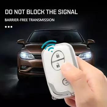 Чехол для автомобильного ключа, защитный чехол, подходящий для 5-ключевых автомобильных ключей Edge One Size белый